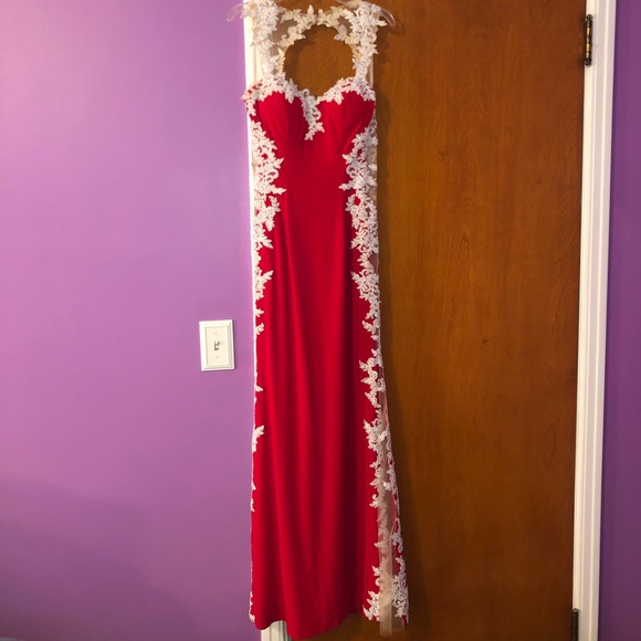 Aspeed Dresses & Skirts - Red prom dress w/ sheer sides